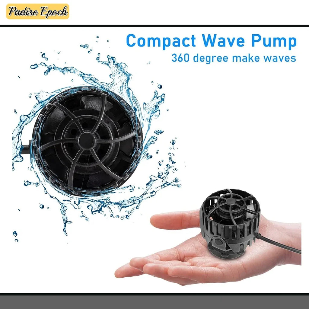 Quiet Magnetic Aquarium Wave Maker, 1600GPH 2600GPH Powerhead with Digital Led Display Controller, Sizeubmersible Water Inverter Circulation Pump for Fish Tank 3-55 Gallon