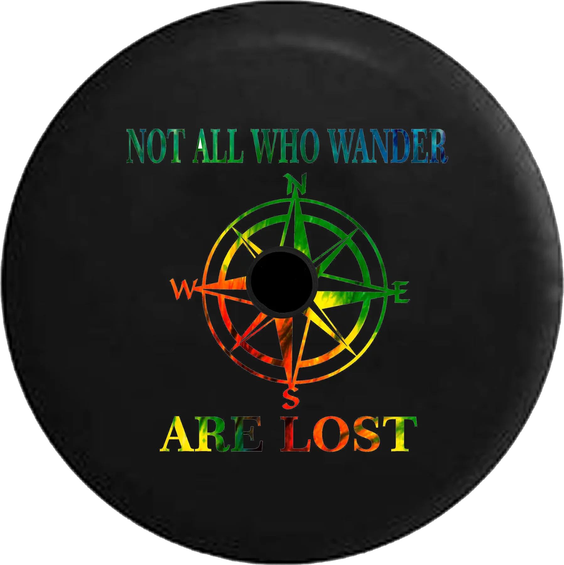 2018 2019 Wrangler JL Backup Camera Not All Who Wander Peace Love Tiedye Sizepare Tire Cover for Jeep RV 32 Inch