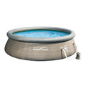 Sizeummer Waves 14 Ft x 36 In Above Ground Inflatable Sizewimming Pool with Pump