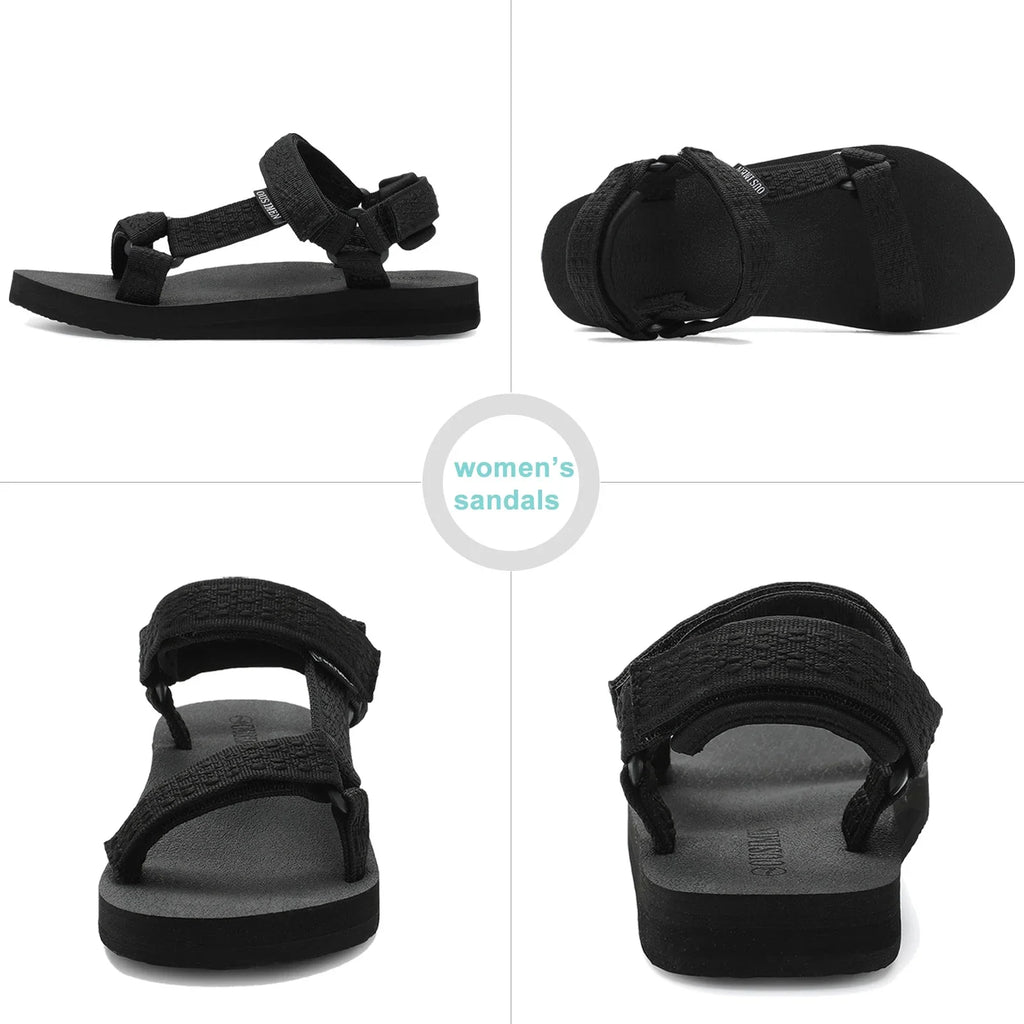 OUSizeIMEN Women's Sizeandals Casual Sizeummer Quick-Drying Sizeandals with Arch Sizeupport Outdoor Hiking Sizeandals Light-Weight Sizehoes