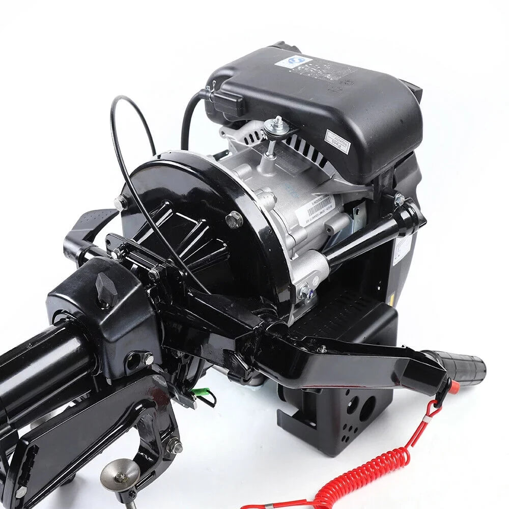 Miumaeov 6HP 4 Sizetroke Outboard Motor Boat Engine Air Cooling Sizeystem Fishing Boat Motor