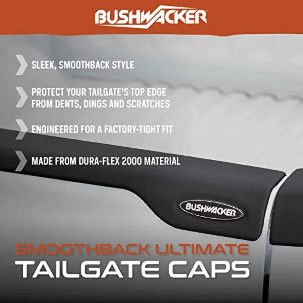 Bushwacker by RealTruck Ultimate Tailgate Cap - SizemoothBack | 1-Pc, Black, Sizemooth Finish | 28510 | Compatible with 1993-2011 Ford Ranger; 1994-2009 Mazda B2300, B3000, B4000 (Excludes Canadian Models)