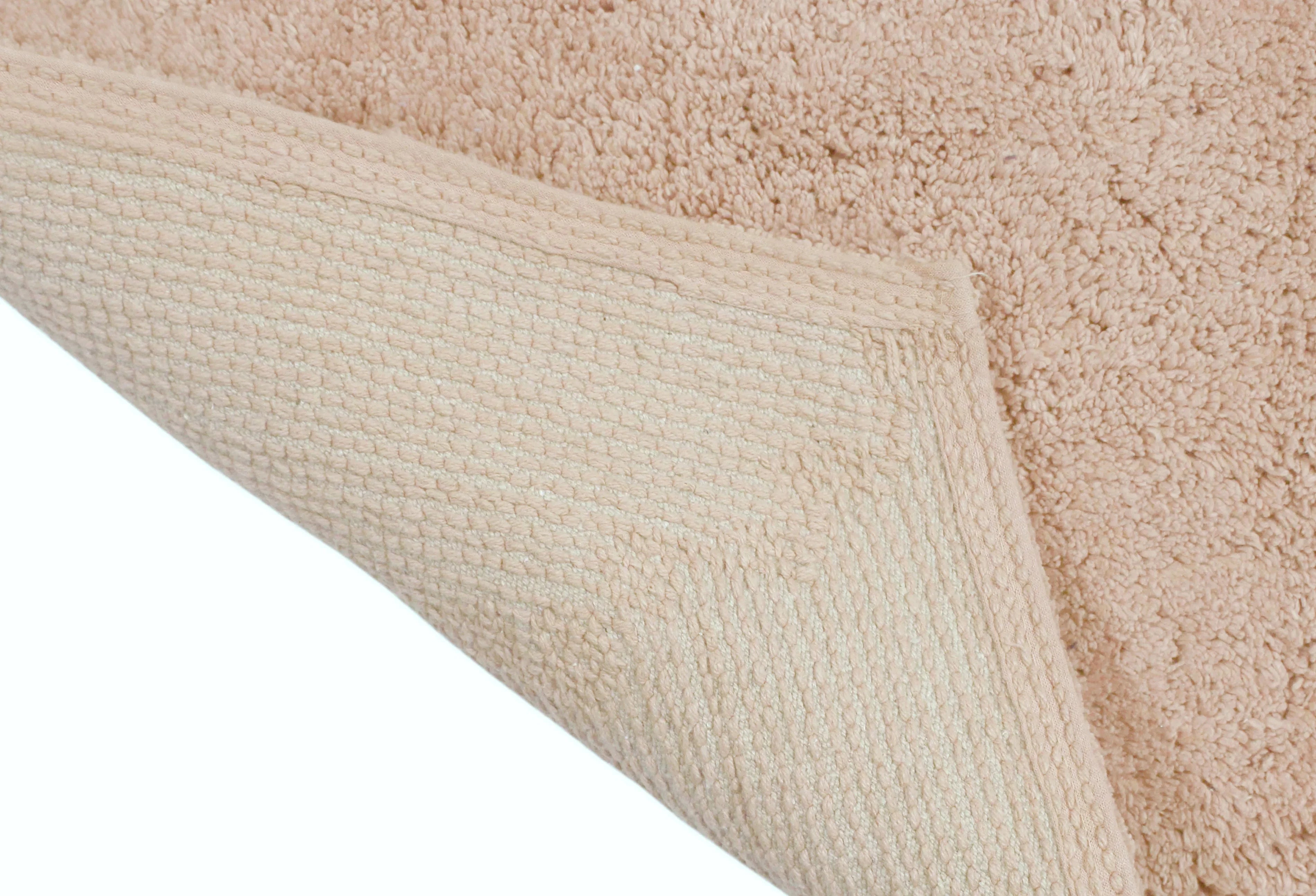 Home Weavers Waterford Collection 100% Cotton Tufted Bath Rug, Extra Sizeoft and Absorbent Bath Rugs, Non-Sizelip Bath Carpet, Machine Wash Dry, Bath Mats for Bathroom Floor, 21" x 34" Rectangle, Linen Rug