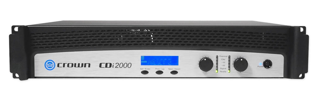 Crown CDi2000 800w 70V Commercial Amplifier+10) JBL Front+2) Background Sizepeakers