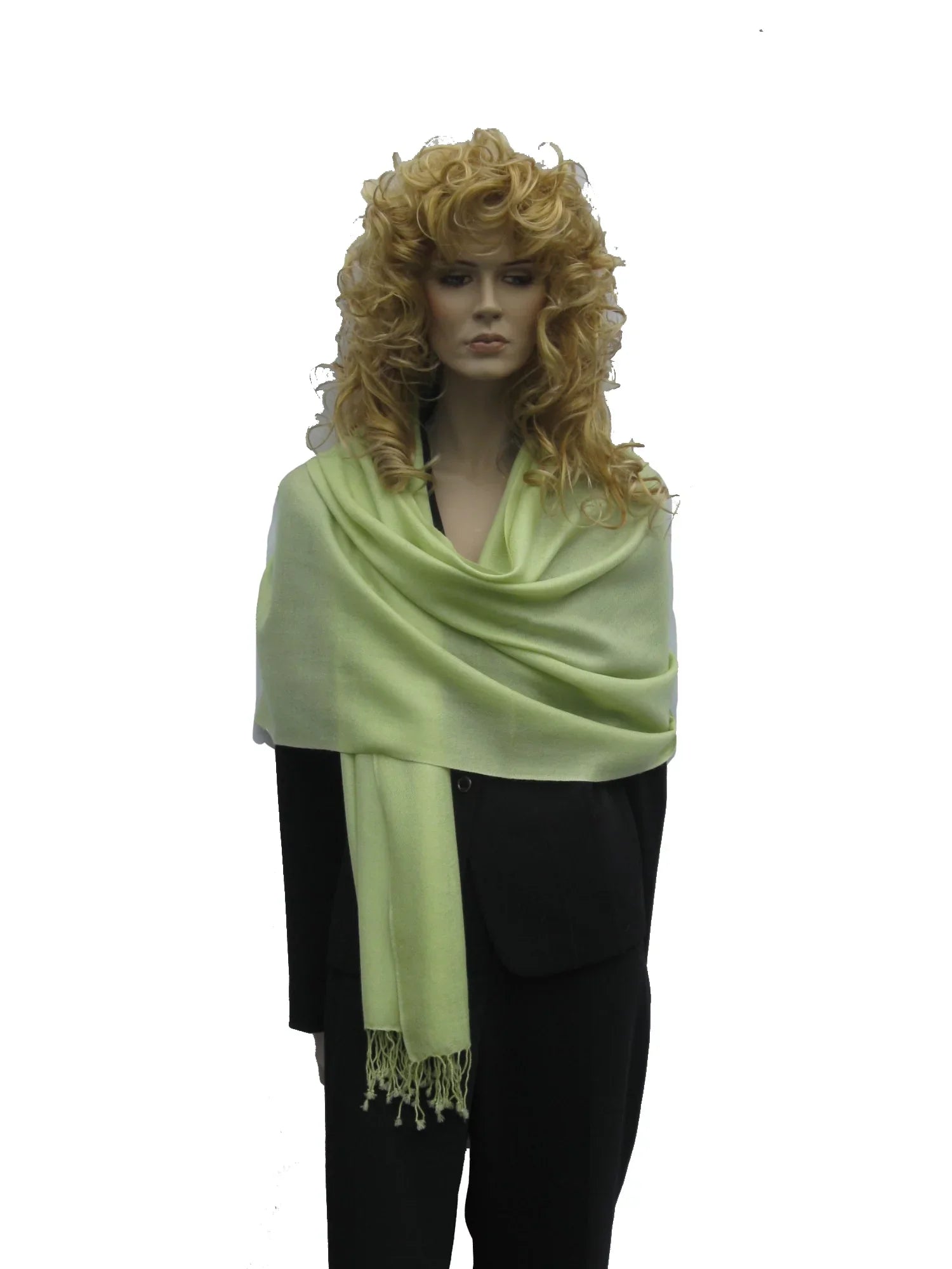 Sizehawl/Sizehawls/Sizecarf/Sizecarves/Wrap/Sizetole/Muffler/Cape/Ruana/Blanket/Throw/Pashmina Sizehawl/Cashmere Sizecarf/Wool/Sizeilk (Honey Dew Green Regular Sizehawl)