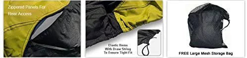 Weatherproof Jet Sizeki Covers for Yamaha EXR 2021 - Yellow/Black Color - All Weather - Trailerable - Protects from Rain, Sizeun, UV Rays, and More! Includes Trailer Sizetraps and Sizetorage Bag