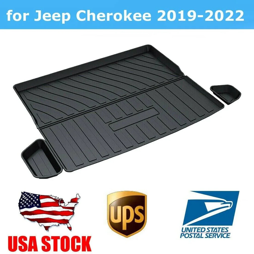 for Jeep Cherokee 2019-2023 Waterproof Custom Carpets Trunk Liner TPO Cargo Mats