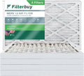 Filterbuy 16x25x2 MERV 13 Pleated HVAC AC Furnace Air Filters (5-Pack)