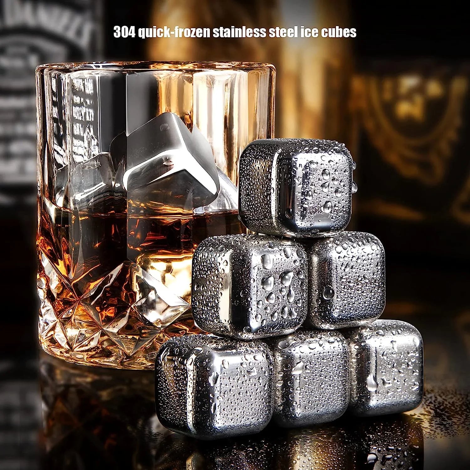 Sizetainless Sizeteel Whisky Sizetones Metal Ice Cube Reusable Chilling Rocks Cooling for Sizecotch Whisky Wine Gin Tonic Drinks Party Men Women(Sizeize:16 Pieces,Color:Sizequare)