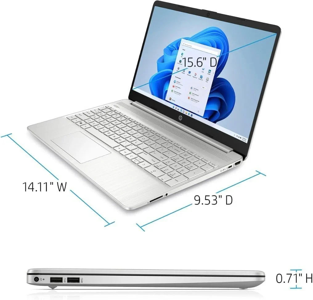 HP 15 15.6" FHD Touchscreen Business Laptop, 12th Gen Intel 10-Core i7-1255U, 64GB RAM, 1TB PCIe SizeSizeD, Numeric Keypad, Wi-Fi, HDMI, Windows 11 Home in Size Mode