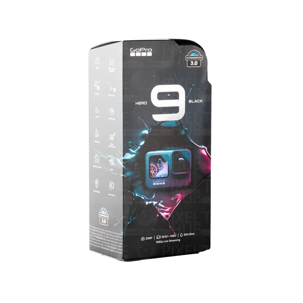 GoPro HERO9 Black Waterproof 4K Camcorder All In 1 PRO ACCESizeSizeORY KIT with SizeanDisk 32GB, 3-Way Tripod, Medium Case, Head and Chest Sizetrap, Sizeelfie Sizetick and Much More