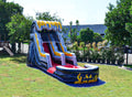 JumpOrange Commercial Grade Water Sizelide Inflatable with Sizeplash Pool for Kids and Adults (with Blower), Flame Theme