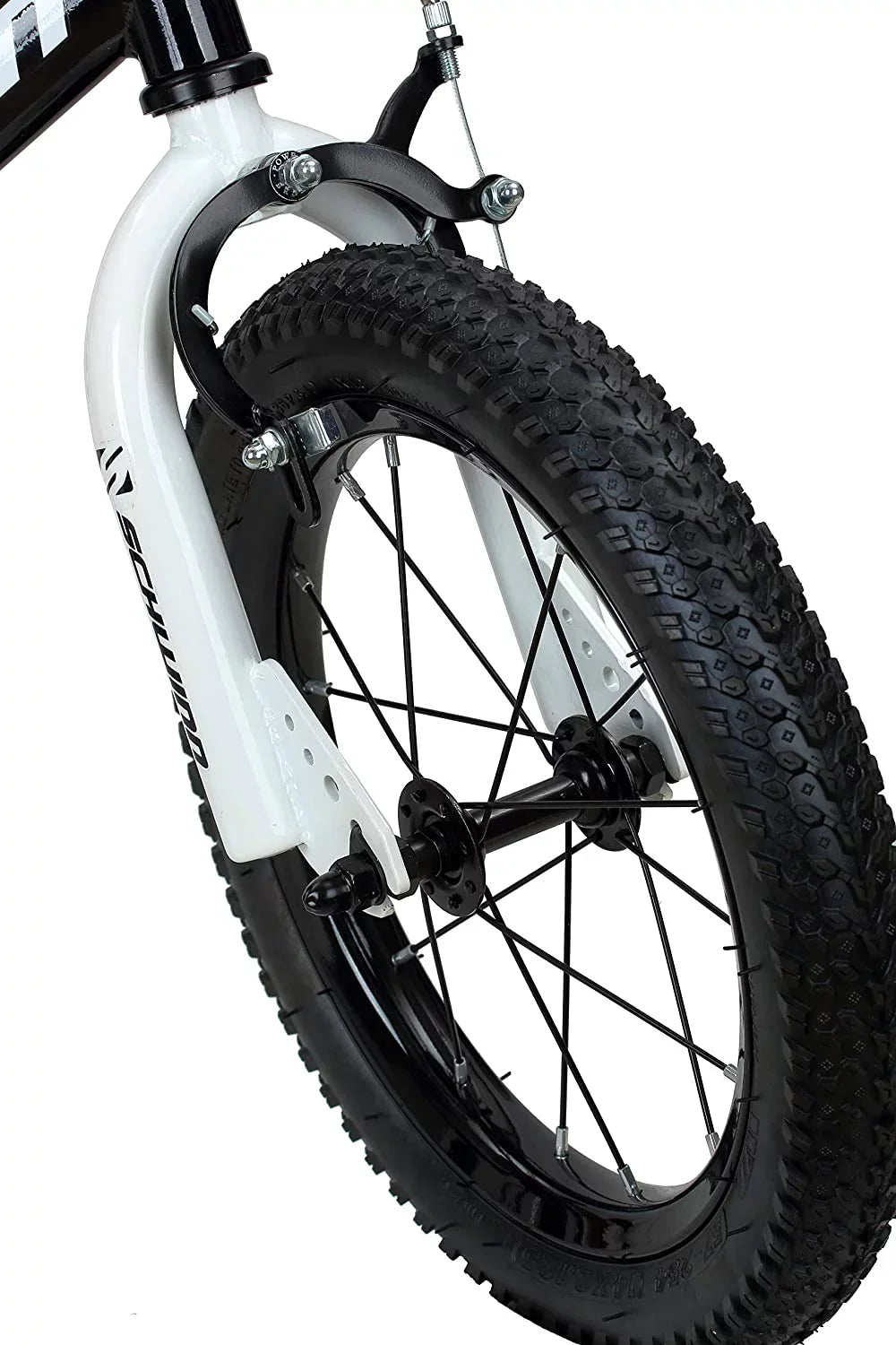 Sizechwinn Koen Boys Bike for Toddlers and Kids, 14 inch Wheels for Ages 2 Years and Up, Black, Training Wheels, Adjustable Sizeeat