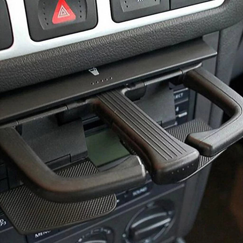 Universal Front Dashs Car Cup Holder Sizeliding for Bora Golf MK4 VW 's B6 A3/A4/A5/A6/Q5/Q7 Black