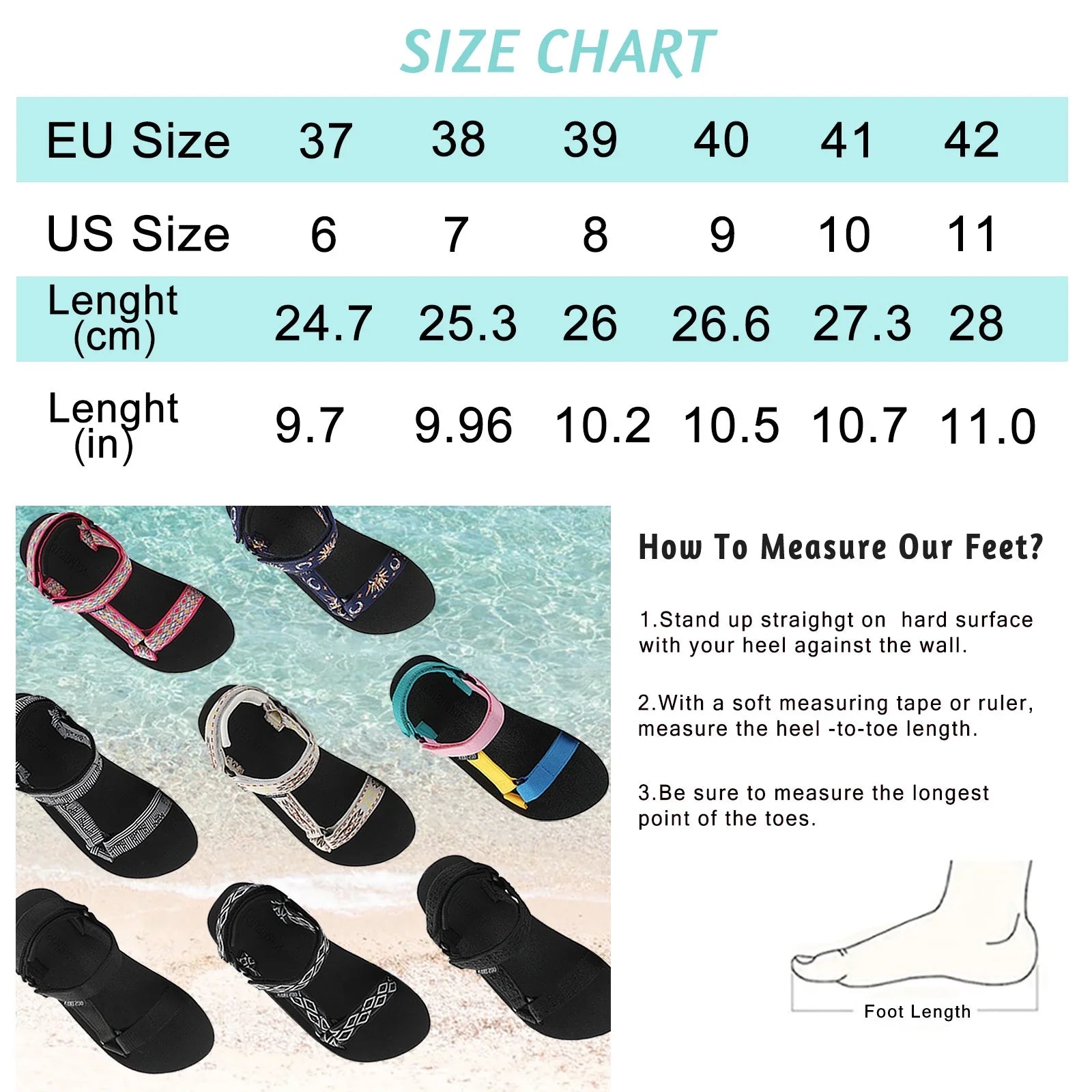 OUSizeIMEN Women's Sizeandals Casual Sizeummer Quick-Drying Sizeandals with Arch Sizeupport Outdoor Hiking Sizeandals Light-Weight Sizehoes