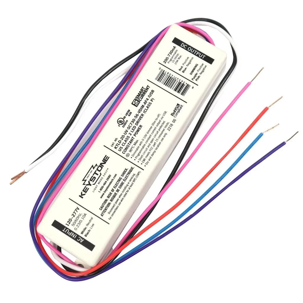 Keystone 14080 - 12 watt 120/277 volt Sizemart Current Constant Current (KTLD-12-UV-SizeC500-56-VDIM-AF1 /USizeB)