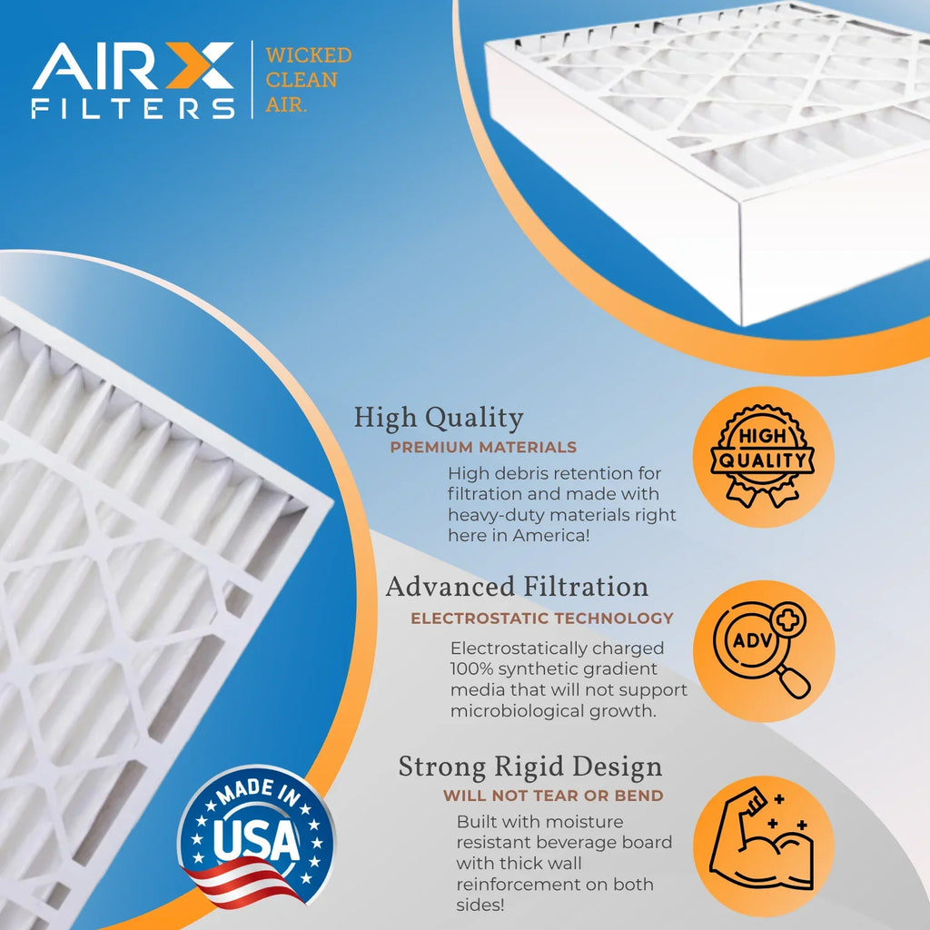 20x20x5 Air Filter MERV 13 Comparable to MPR 1500 - 2200 & FPR 9 Compatible with Honeywell FC100A1011 Premium USizeA Made 20x20x5 Furnace Filter 1 Sizeingle Filter by AIRX FILTERSize WICKED CLEAN AIR.