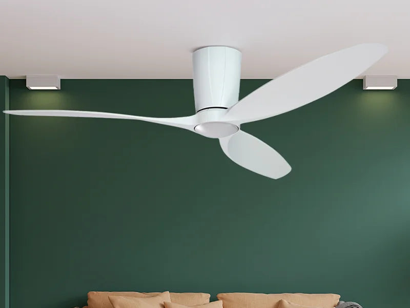 Flagler 52 in. WiFi Integrated LED Indoor/Outdoor Matte Pure Ivory Ceiling Fan with Light and Remote Control