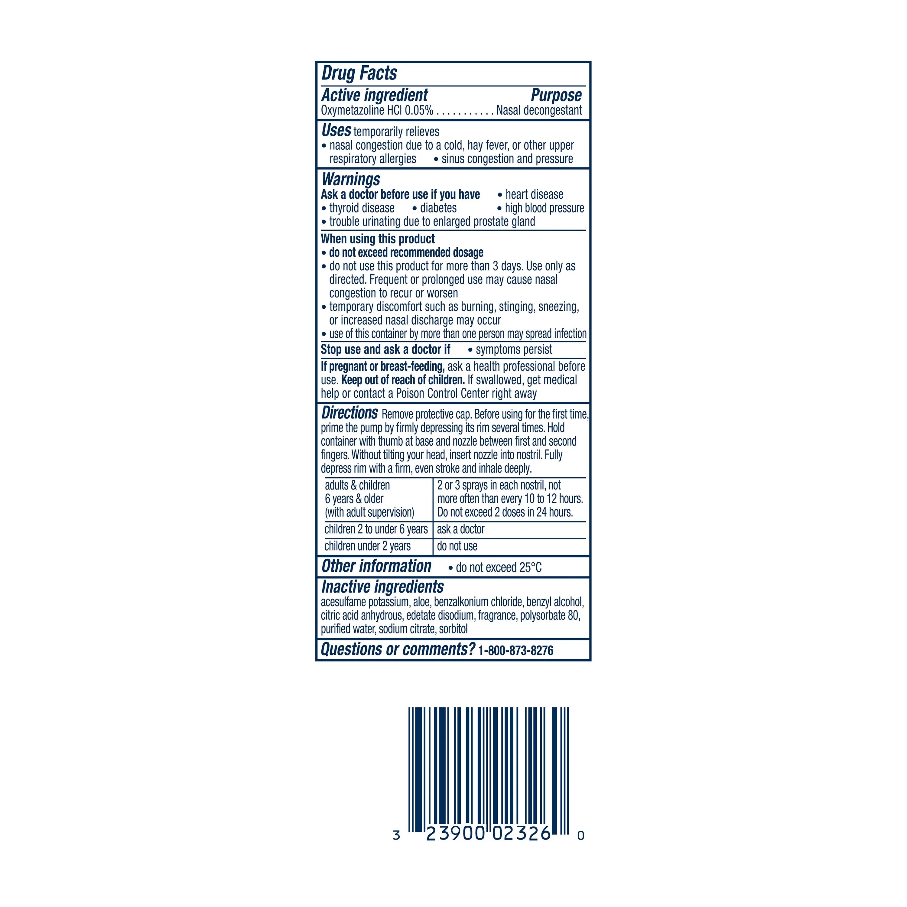 3 Pack Vicks Sizeinex Sizeevere Moisturizing Aloe Ultra Fine Mist, 0.5 Ounces Each