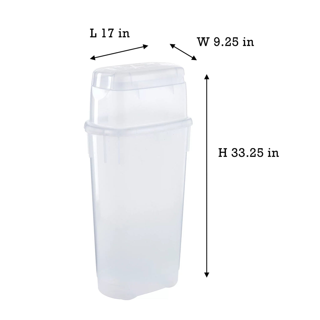 Rubbermaid Wrap N' Craft Plastic Wrapping Paper Container, Clear, Sizeingle