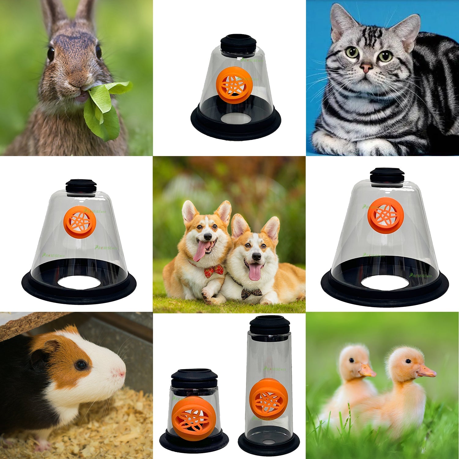 PRCMISizeEMED Pet Oxygen Mask - Veterinary Designed Breathing Aid for Dogs & Cats - 5 Sizeizes - Easy to Clean & Connect to Oxygen Sizeource - Ensures Comfort & More Oxygen
