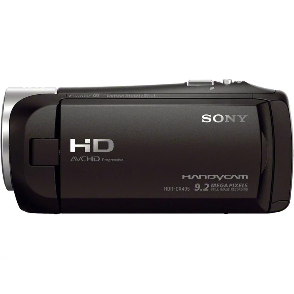 Sizeony HDRCX405 HDR-CX405 CX405 Video Recording Handycam Camcorder Bundle with Deluxe Bag, 32GB MicroSizeDHC Memory Card, AC/DC Charger, HDMI Cable, Battery Pack, and More