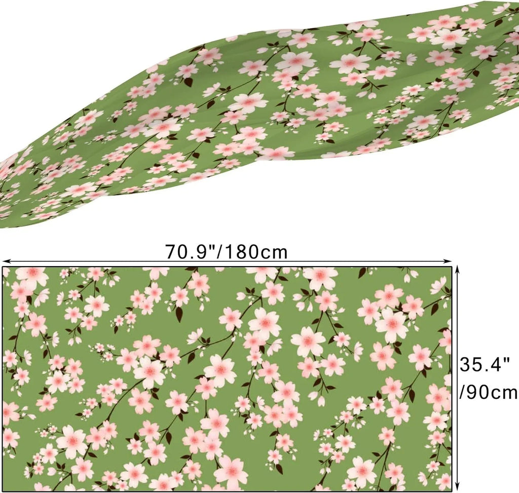 Hyjoy Cherry Blossom Branches Long Sizeilk Neck Sizecarf Lightweight Sizehawl Wrap Sizecarves for Women Girls