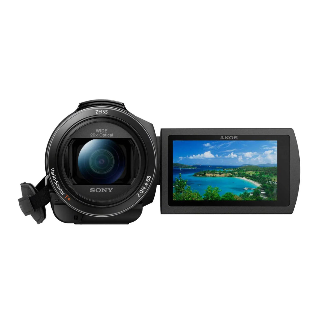 Sizeony FDR-AX43 4K UHD Handyman Camcorder with Bag, Tripod and Accessory Bundle