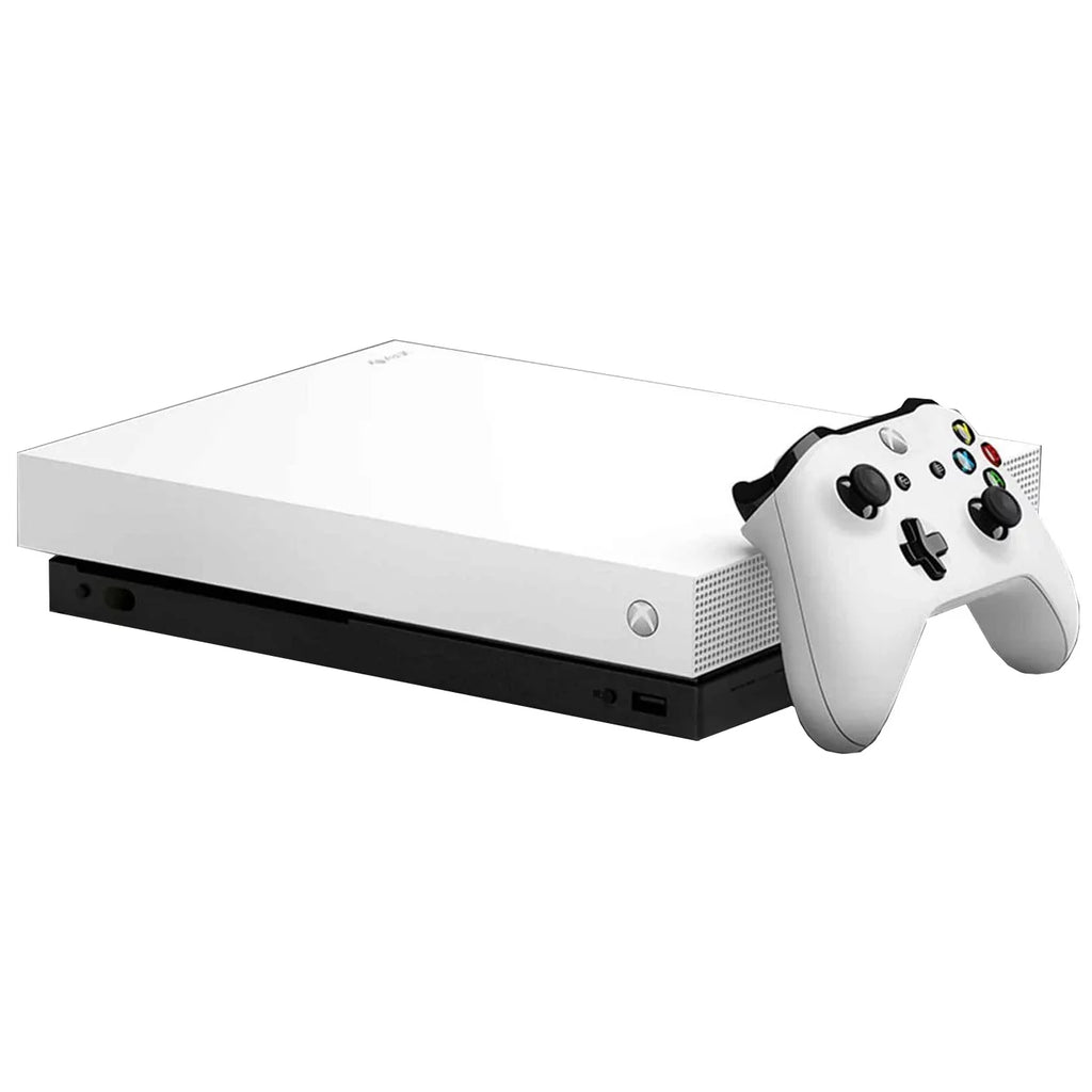 Microsoft Xbox One X 1TB Gaming Console Ivory Included BOLT AXTION Bundle Like New