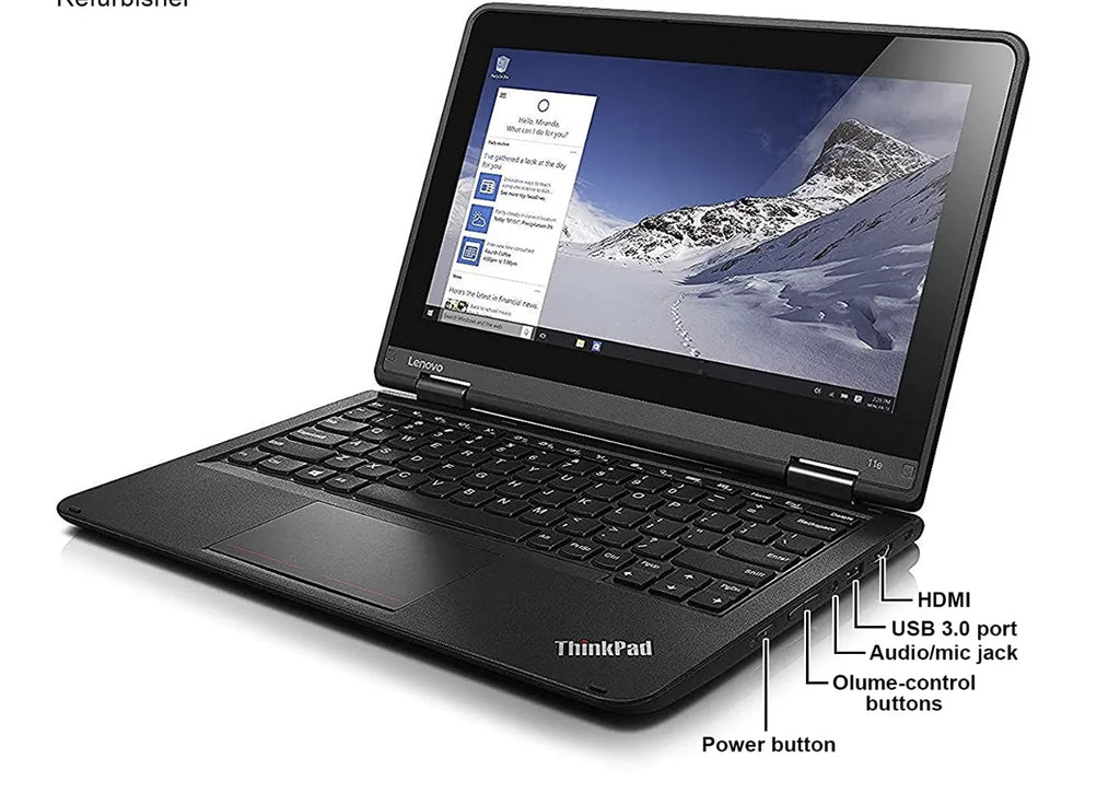 Open Box LENOVO THINKPAD YOGA 11E 11.6" HD TOUCH N3150 4GB 128GB 20G8Size08V00