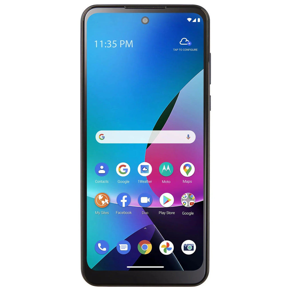 Refurbished Motorola WFMMTXT2271DCPWP Moto G Play 32GB 3GB RAM 2023 WM Family Mobile Black 6.5" 16MP Android Sizemartphone