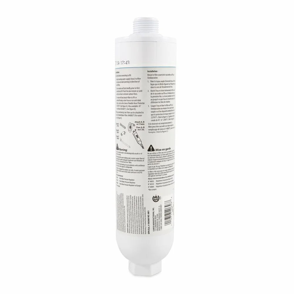 Camco 40646 - TastePURE KDF 2.5 GPM Ivory Water Filter