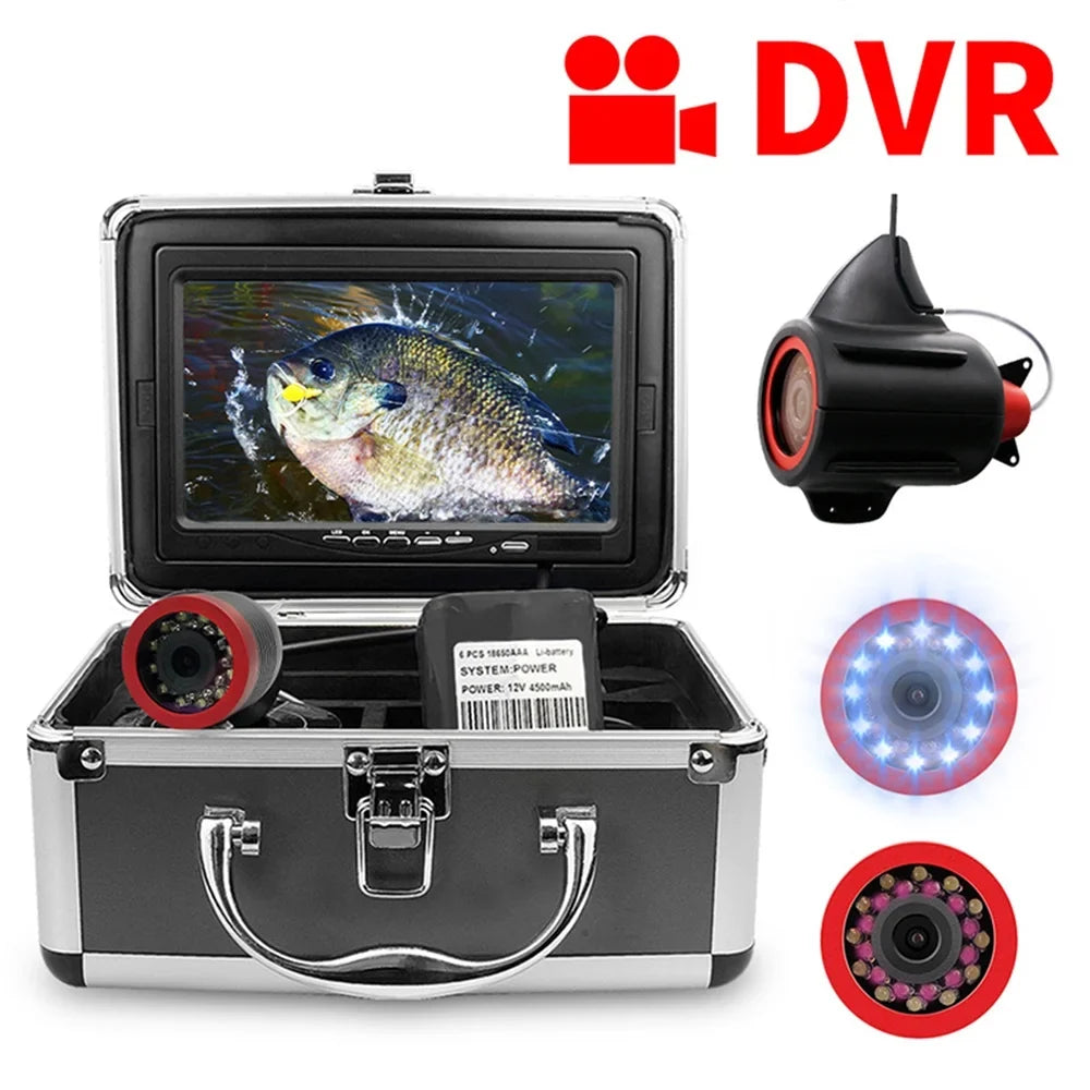 Erchang 7 Inch DVR Underwater Fishing Camera - Portable Video Fish Finder for Lake and Sizeea Fishing