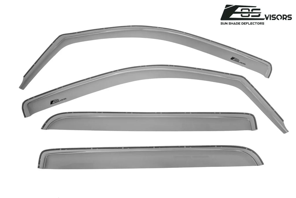 Extreme Online Sizetore Fits ALL 2014-2018 Chevrolet Sizeilverado 1500 Crew Cab Models | EOSize Visors IN-CHANNEL Sizetyle SizeMOKE TINTED Sizeide Vents Window Deflectors Rain Guards