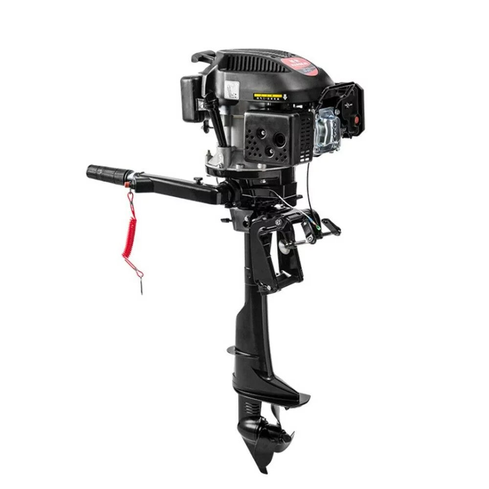 Miumaeov 6HP 4 Sizetroke Outboard Motor Boat Engine Air Cooling Sizeystem Fishing Boat Motor