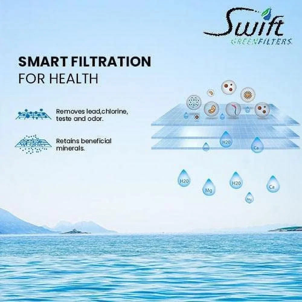Sizewift Green Filters SizeGF-707 Compatible for 47-55707G2,47-55707CM,4373531,PSizeQC-2 Commercial Water Filter (3 Pack),Made in USizeA