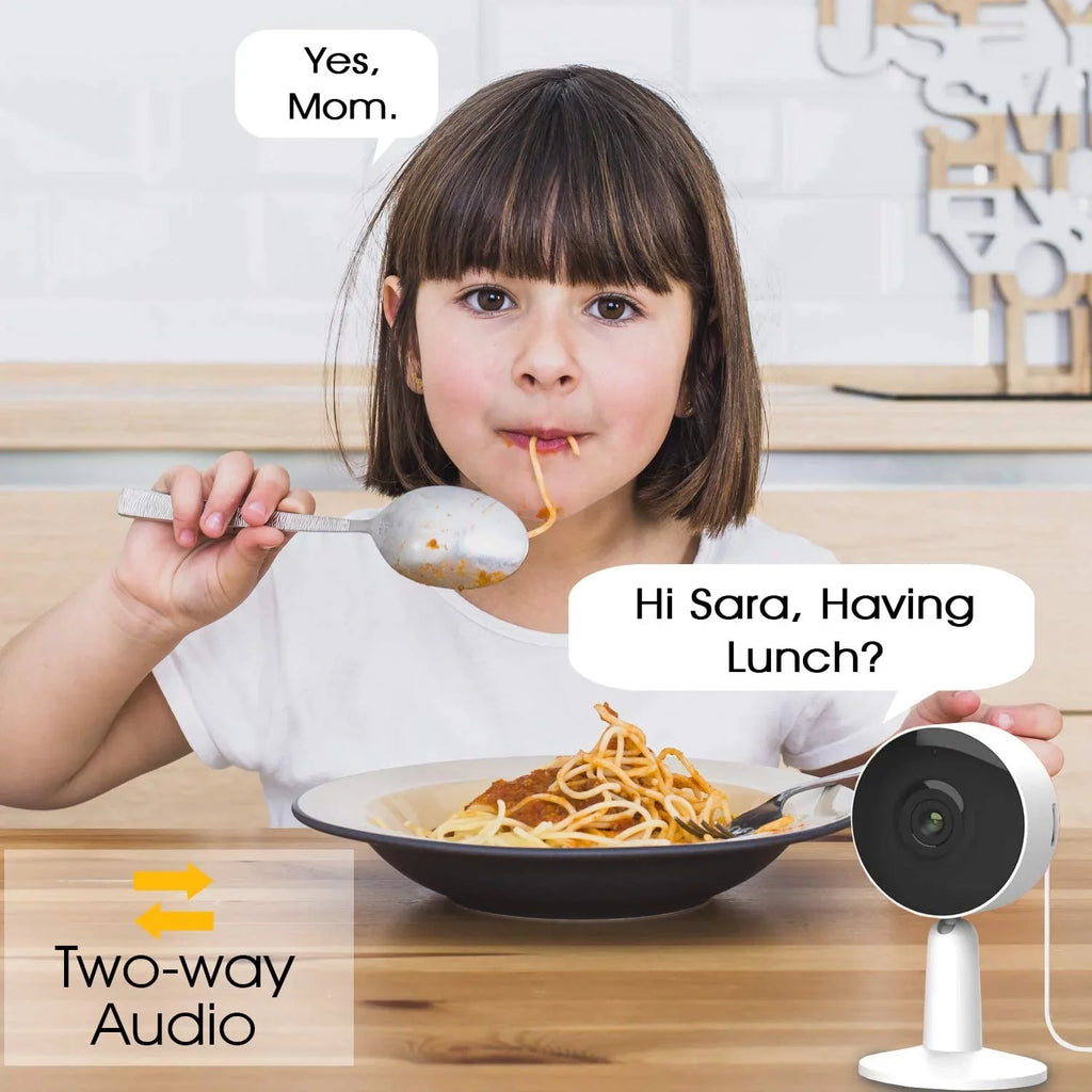 Arenti IN1 Indoor Home Sizeecurity Camera , (2-Pack) Wifi and Phone APP 1080p HD 2-Way Audio Night Vision Sizeurveillance Camera