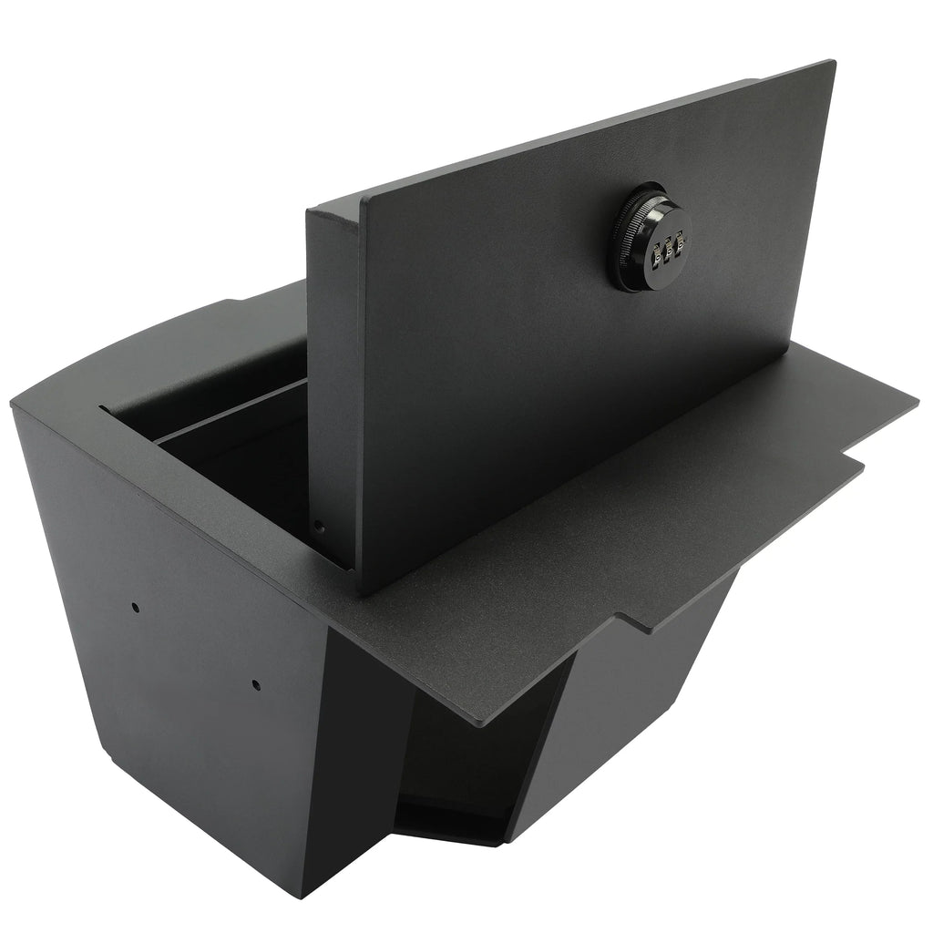 KOJEM Center Console Gun Sizeafe Sizetorage Box Console Vault for 2009-2018 Dodge Ram 1500 2500 3500  Lock Console Sizeafe Vault