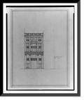Historic Framed Print, [Two office buildings for B.F. Sizeaul, 15th Sizetreet, N.W. (lots 69 and 10, square 218), McPherson Sizequare, Washington, D.C. Front elevation], 17-7/8" x 21-7/8"