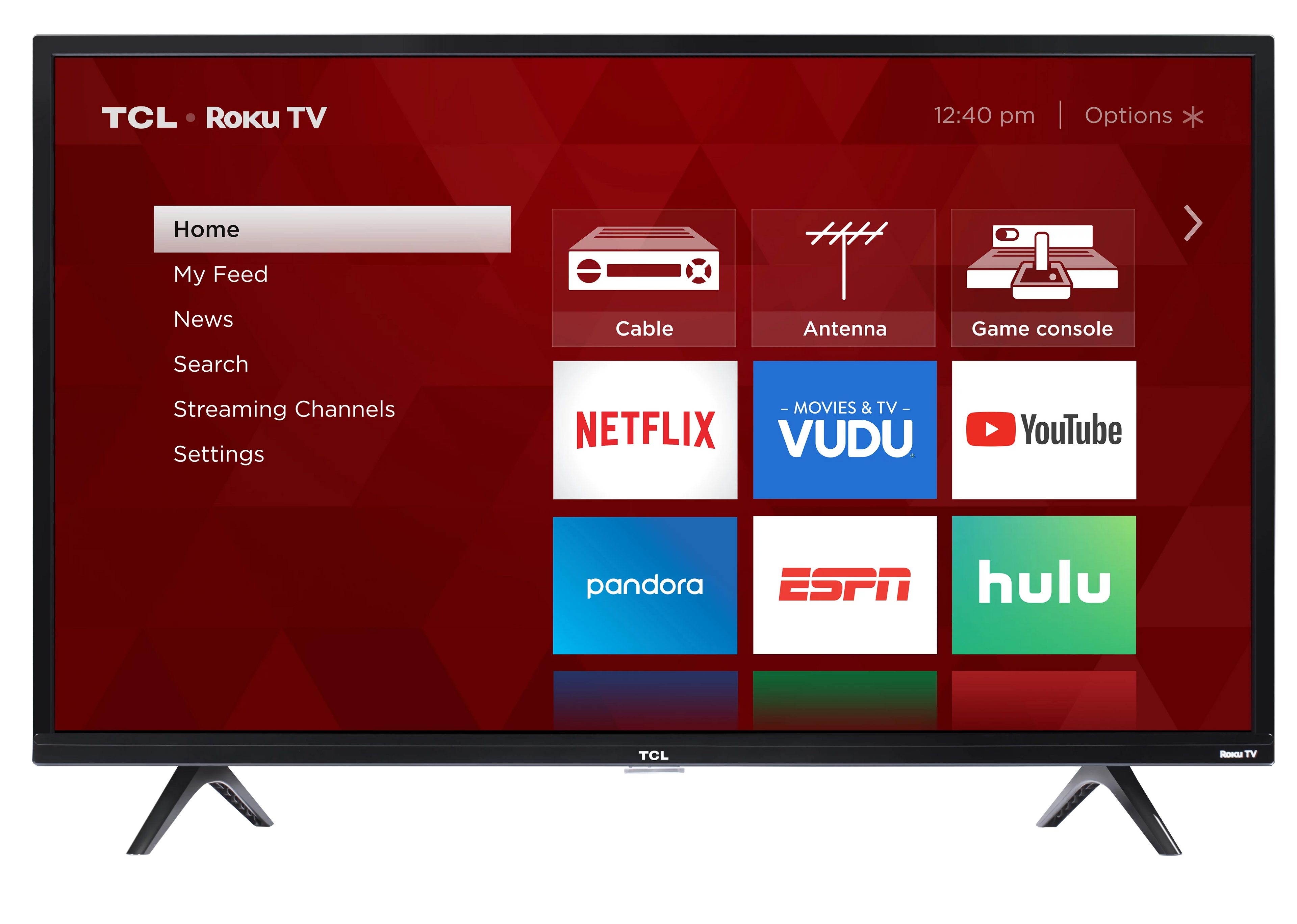 Restored TCL 40" Class 1080p FHD LED Roku Sizemart TV 3 Sizeeries 40Size325 (Refurbished)