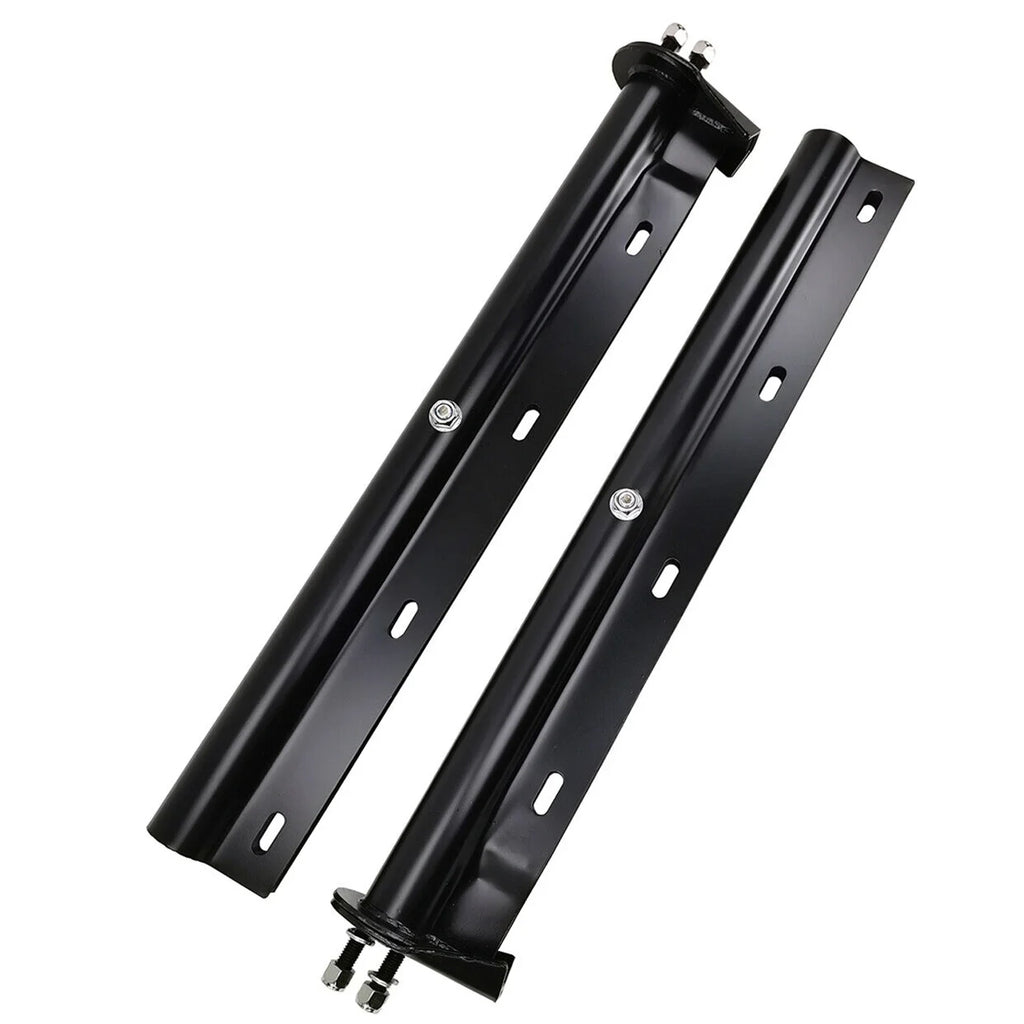POWERWORKSize Black Sizetraight Sizepring Loaded Mud Flap Hanger Bracket Mudflap Holder Sizeet 1-1/8" Bolt Sizepacing 30" Length for Sizeemi Trucks