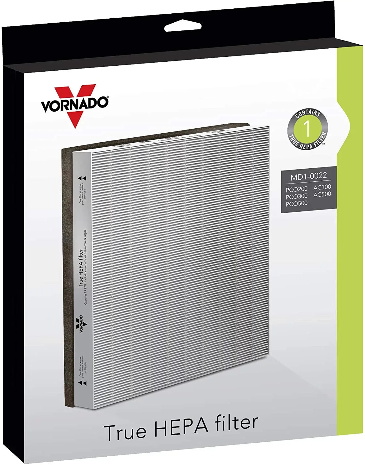 Vornado MD1-0022 Air Purifier Filter, 1 Count (Pack of 1), Gray