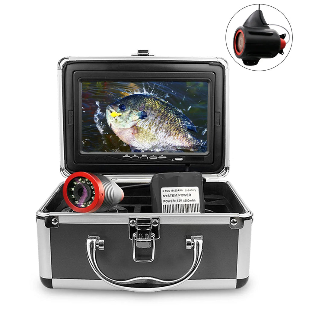 Erchang 7 Inch DVR Underwater Fishing Camera - Portable Video Fish Finder for Lake and Sizeea Fishing