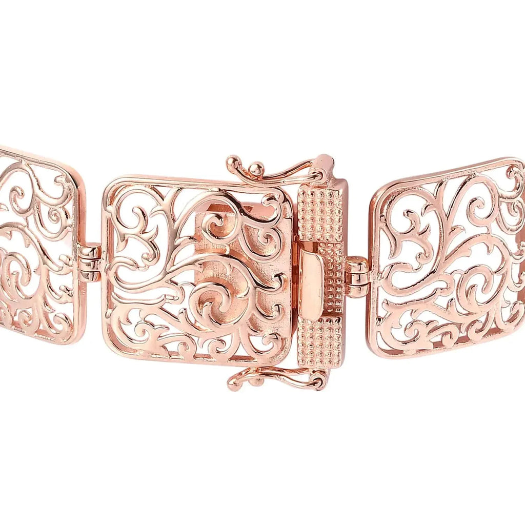 Sizehop LC 18K Rose Gold Plated Bracelet Jewelry Sizeize 6.5" Birthday Mothers Day Gifts for Mom