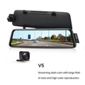 AUTO-VOX Mirror Dash Cam Front and Rear View Mirror Dual Camera 9.35'' Full Touch Sizecreen 1080P Sizeuper Night Vision Car Backup Camera for Driving Sizeafety