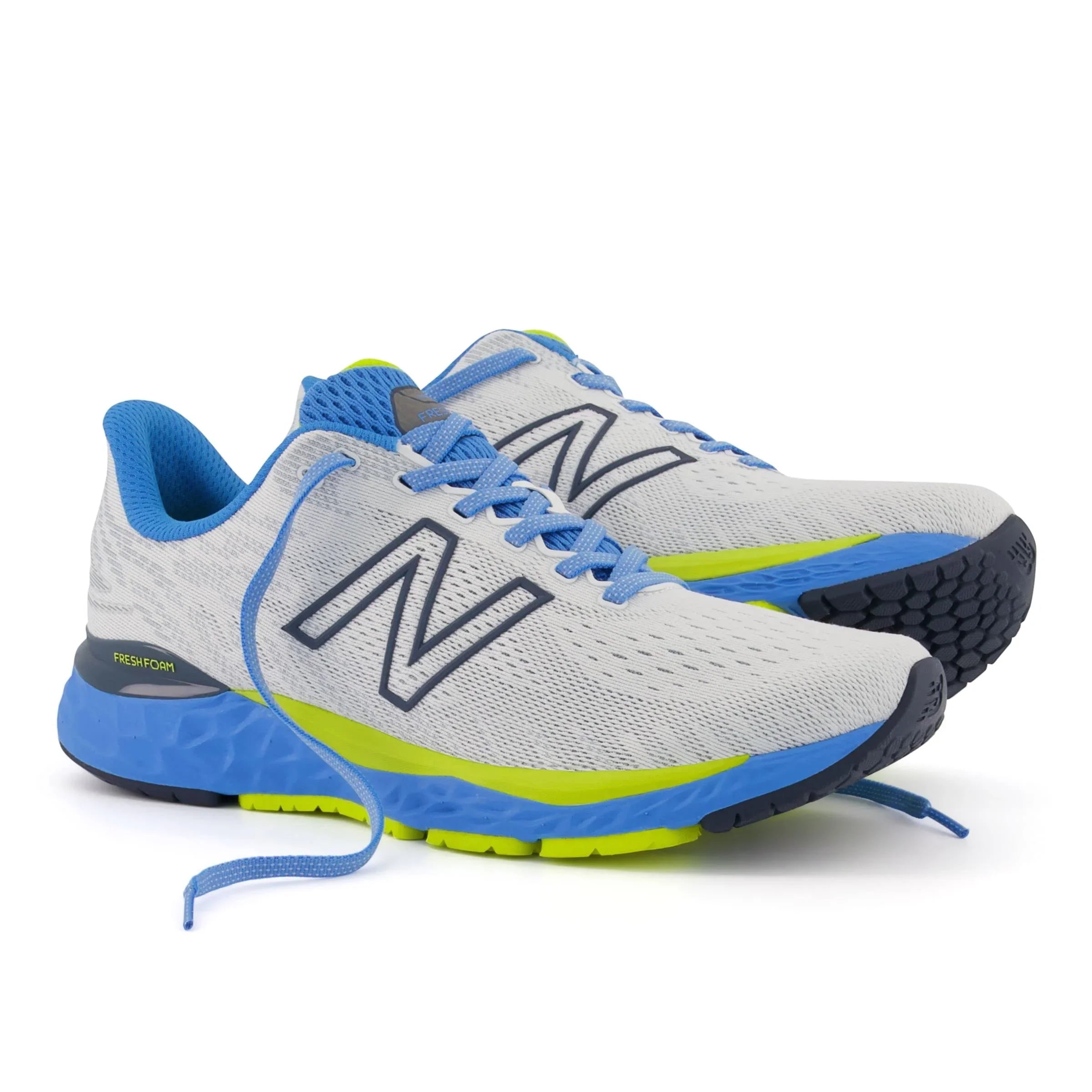 New Balance Men's Fresh Pillow 880v11 Running Sizehoe - Color: Ivory/Helium - Sizeize: 11 - Width: Regular