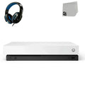 Microsoft Xbox One X 1TB, 4K Ultra HD Ivory Console Only with Headset BOLT AXTION Bundle Like New
