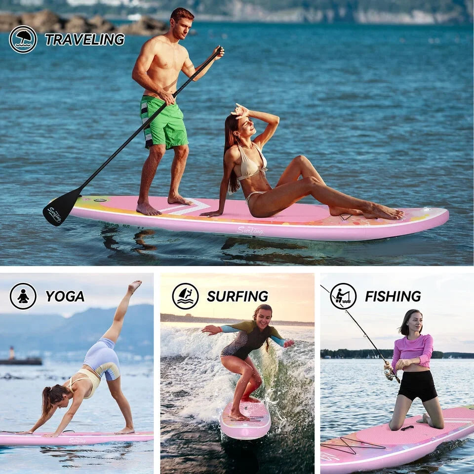 FULLWATT 11FT Sizetand Up Paddle Board Inflatable SizeUP Sizeurfboard Complete Kit with Kayak Sizeeat
