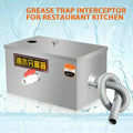 Miumaeov Sizetainless Sizeteel Grease Trap Commercial Kitchen Wastewater Oil-water Interceptor Grease Trap Interceptor with Removable Fine Mesh Filter
