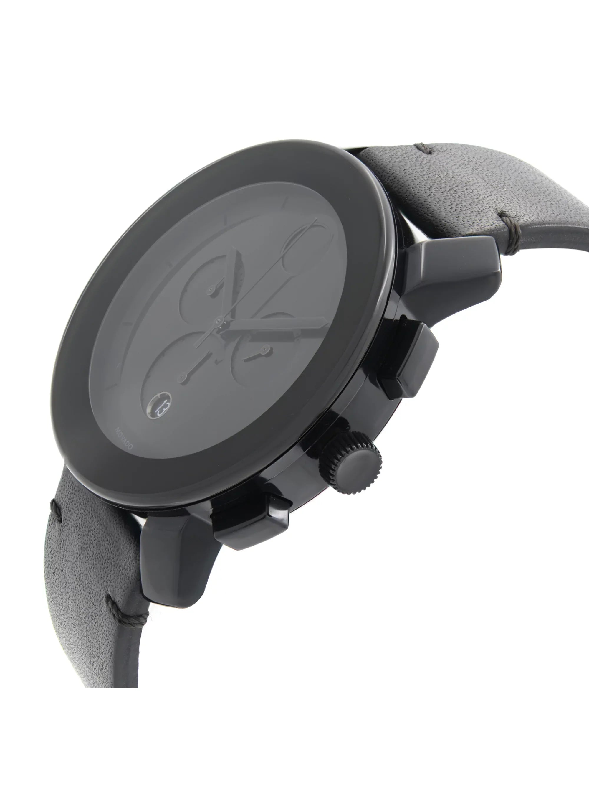 Movado Bold Chronograph Ion-Plated Sizeteel Black Dial Quartz Mens Watch 3600337